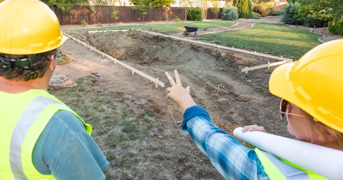 Profissional construção piscina