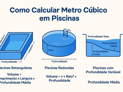 calculo metro cúbico em piscinas